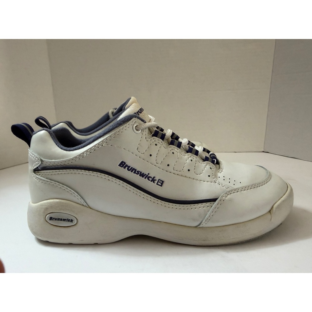 Brunswick Venus Womens Bowling Shoes White Navy Blue K516-9 Size 7.5 M